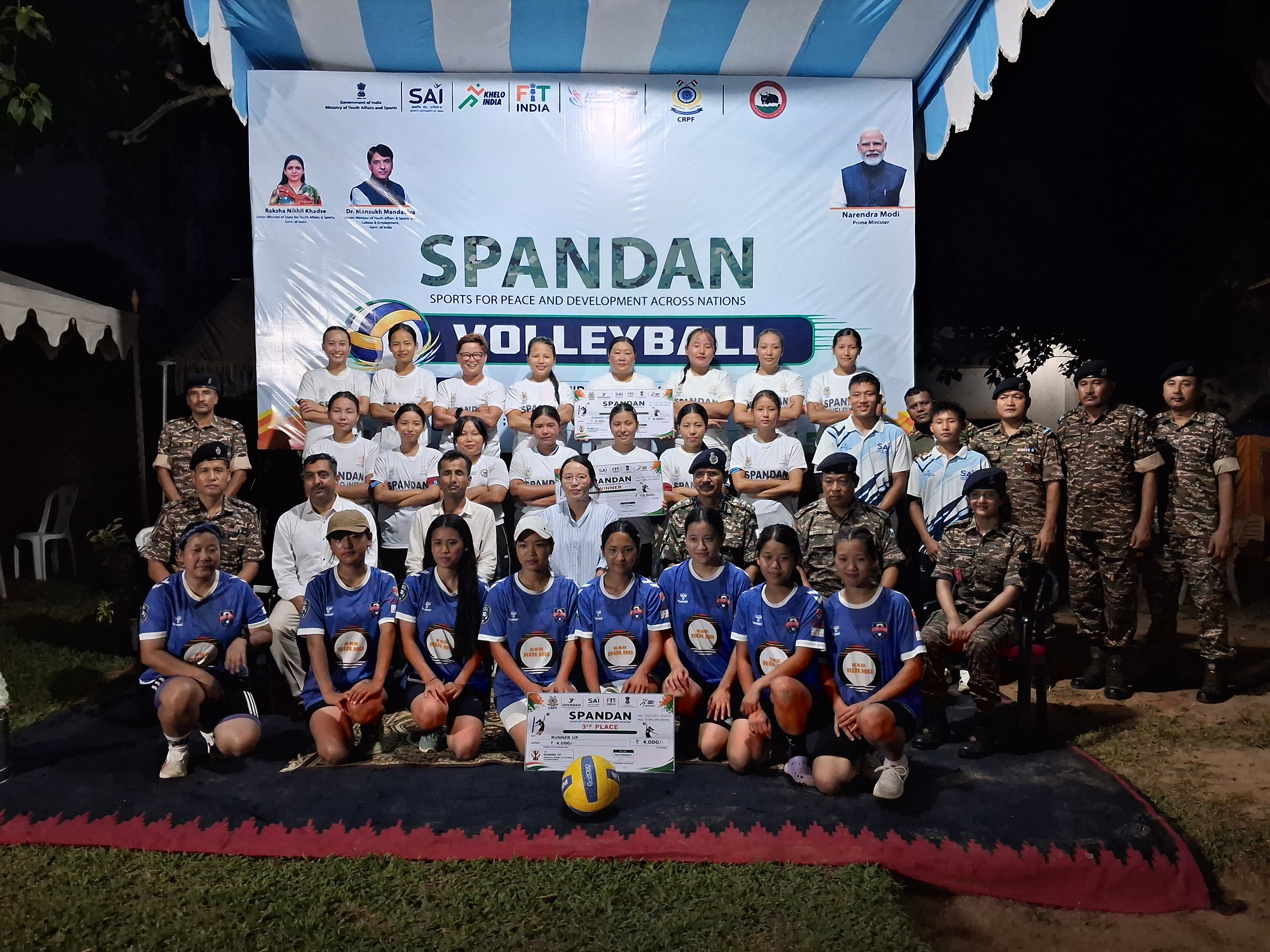 MADFA wins women’s volleyball tournament under SPANDAN